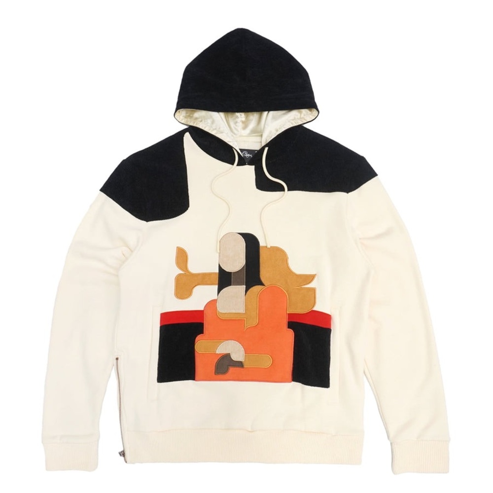 Corduroy Mix Hoodie by Frost Originals